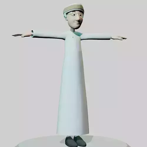Omani Male Character rigged