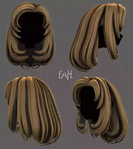 3D Hair style for girl V116