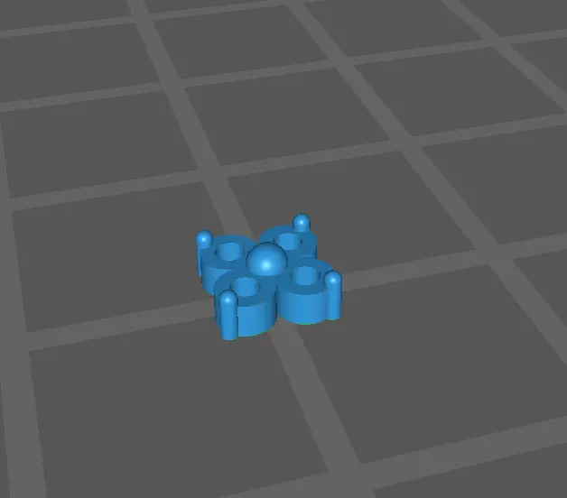 Four stones earrings 3D print model_0