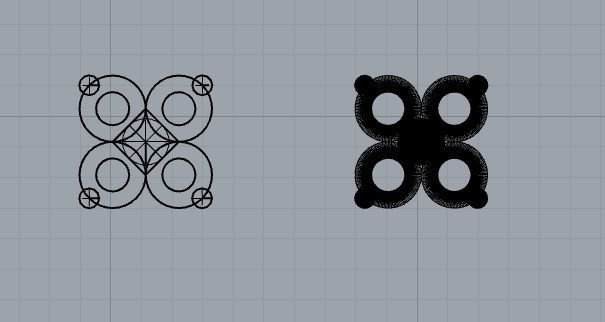 Four stones earrings 3D print model_3