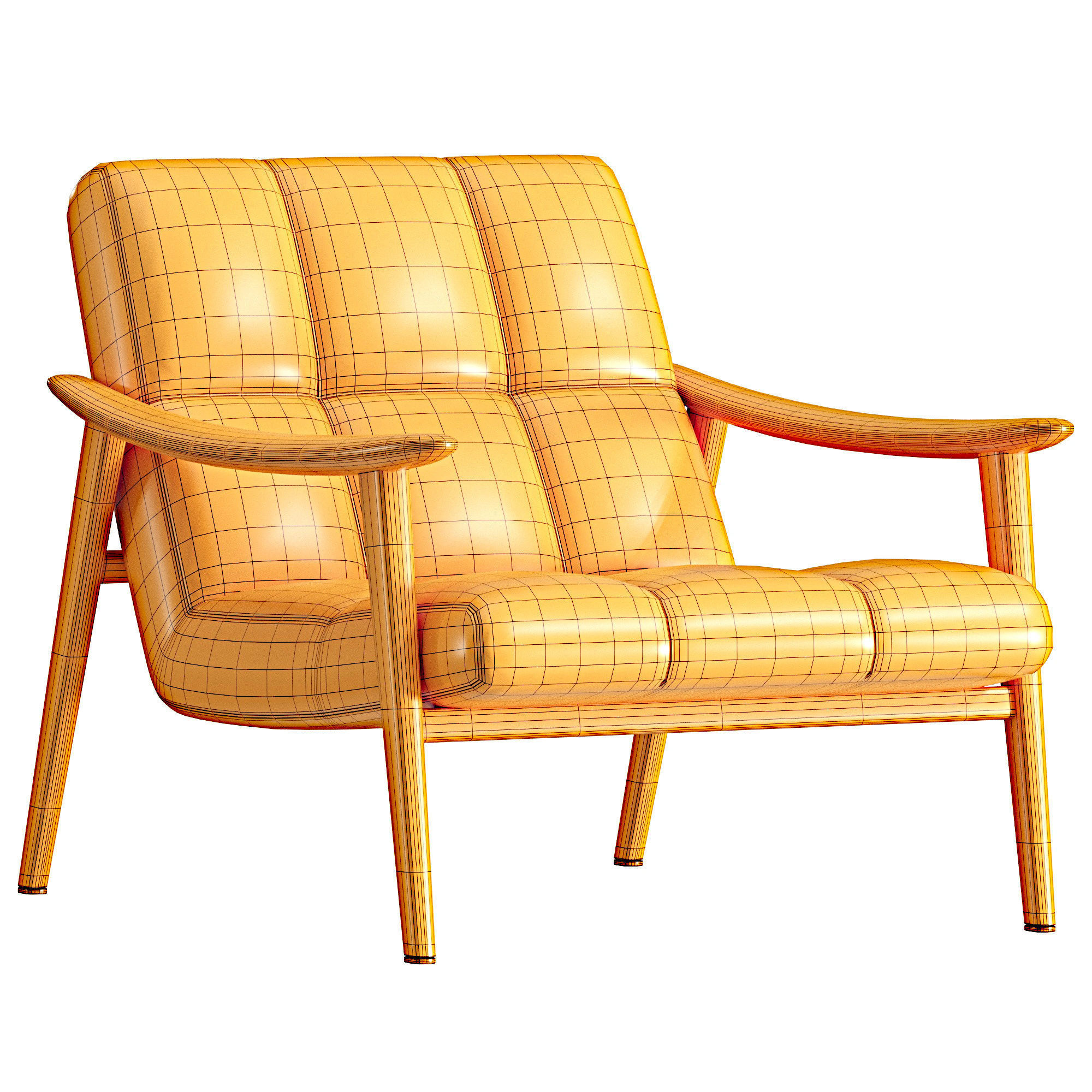 Fynn Armchair  3D model_4