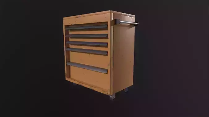 Tool Box 3D Model Low-poly 3D model