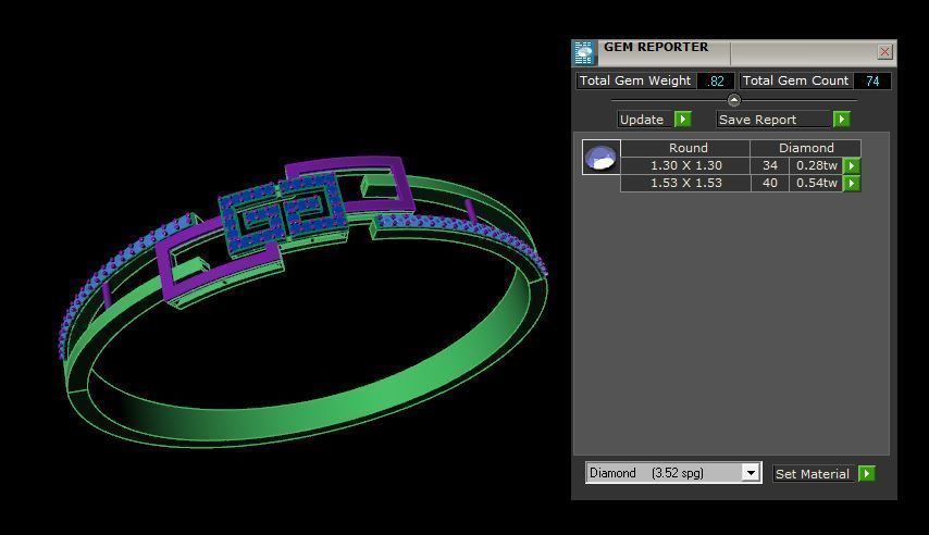Bracelet 3D print model_3