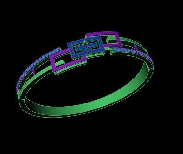 Bracelet 3D print model_2