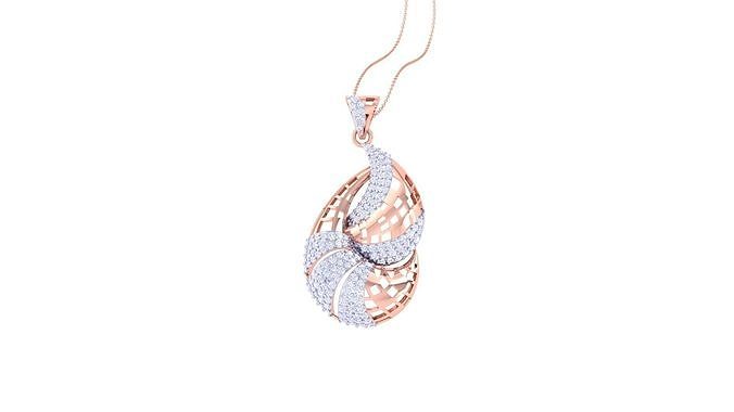 Ultra Vision Women Diamond Cocktail Wire Mesh Pendant 3dm  3D print model
