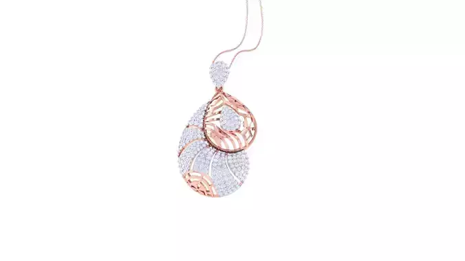 Ultra Vision Women Mesh Diamond Cocktail Pendant 3dm