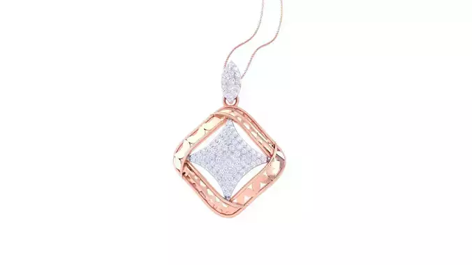 Women Diamond Cocktail Pendant 3dm renders