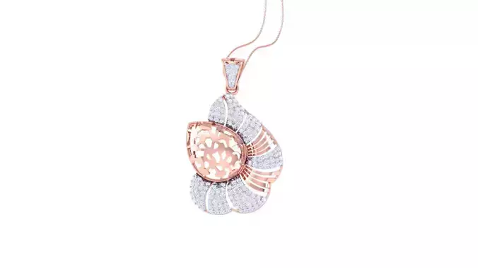 Women Diamond Cocktail Pendant 3dm renders