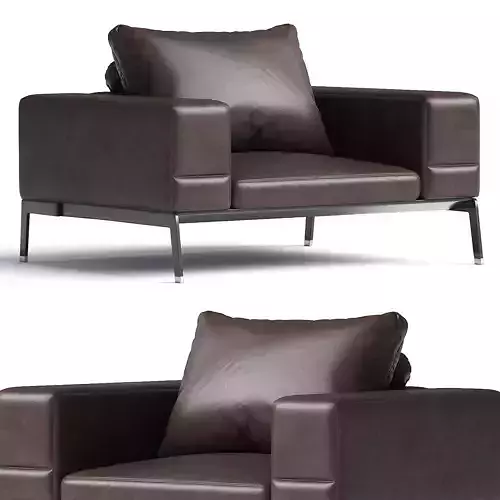 LIFESTEEL  Sessel By Flexform 3d model