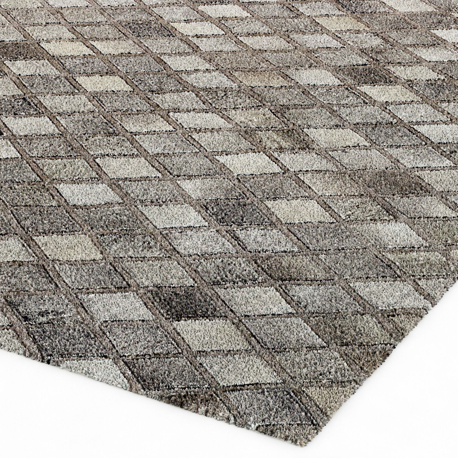 Restoration Hardware Paragon Hide Rug - Grey 3D model_4