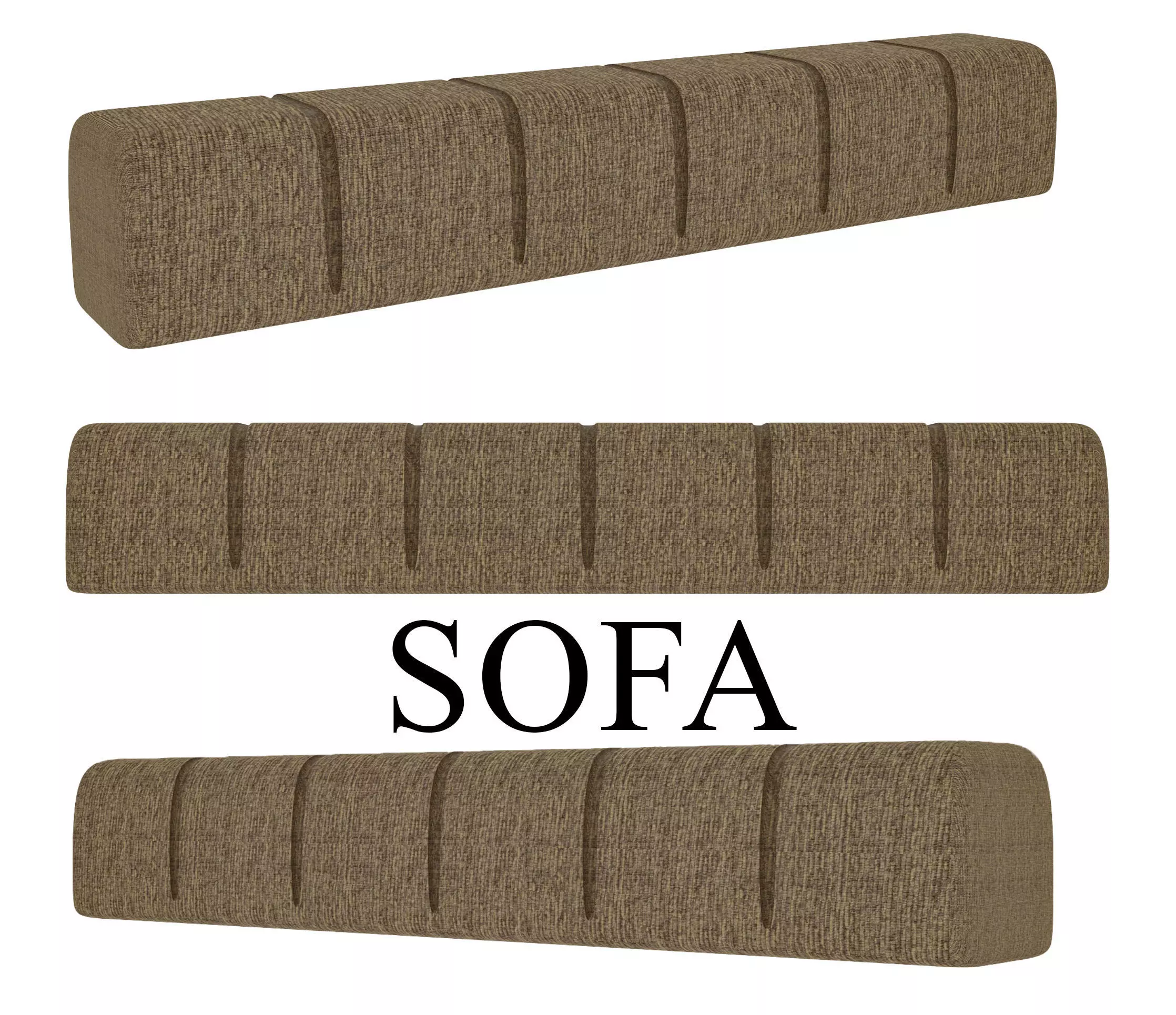 3d Sofa Free low-poly 3D model