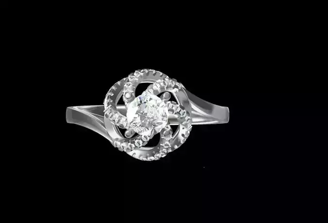 Fancy Engagement Ring