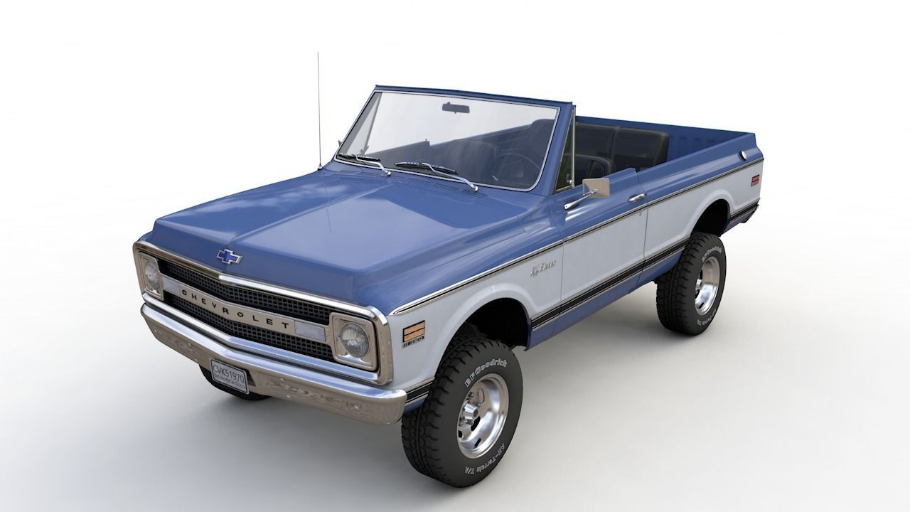 Chevy K5 Blazer 1970 3D model_2
