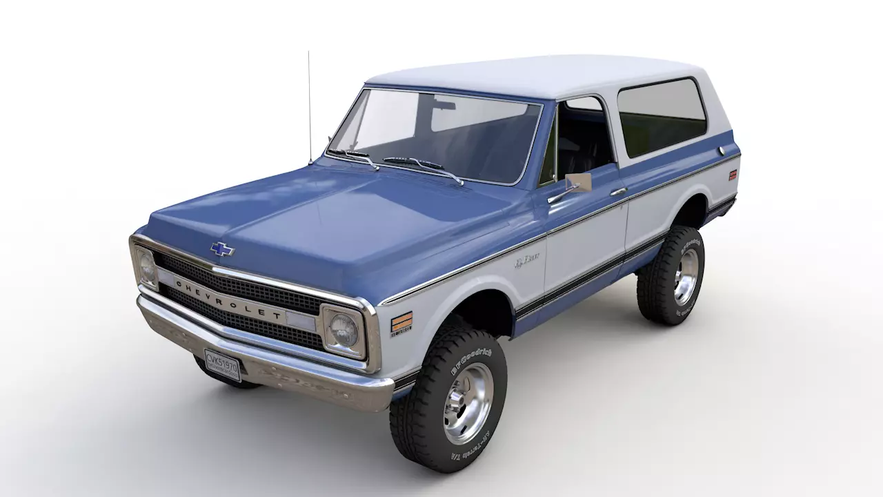 Chevy K5 Blazer 1970 3D model_0
