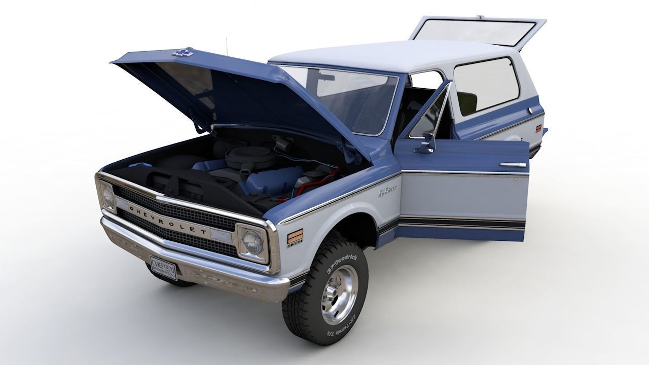Chevy K5 Blazer 1970 3D model_1