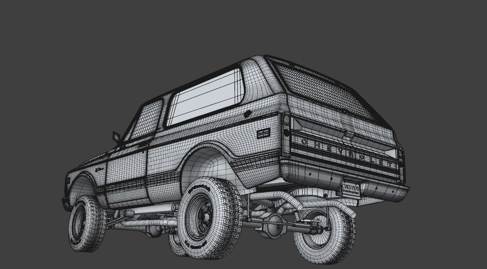 Chevy K5 Blazer 1970 3D model_16