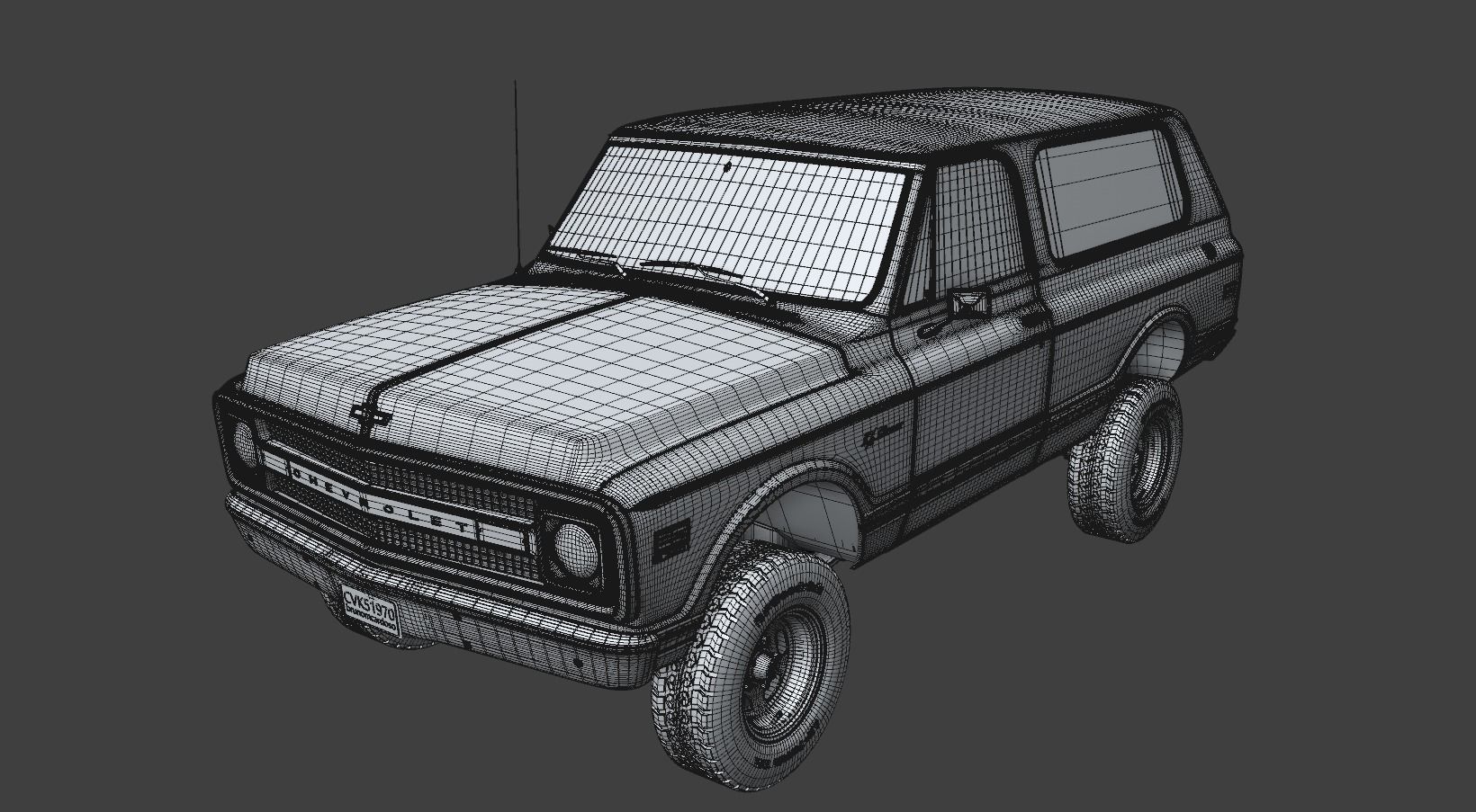 Chevy K5 Blazer 1970 3D model_15