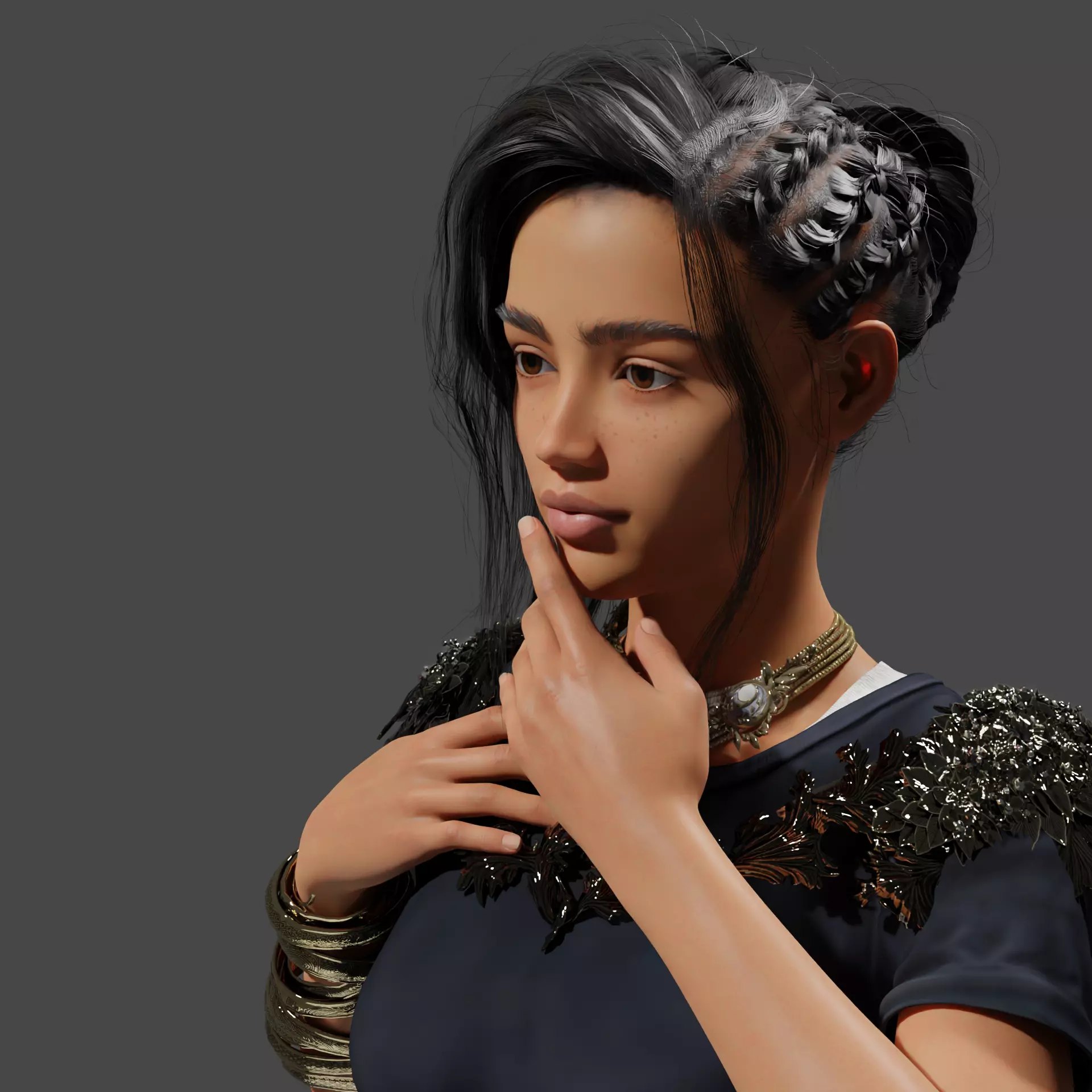 Daizy From Rivels Low-poly 3D model_0