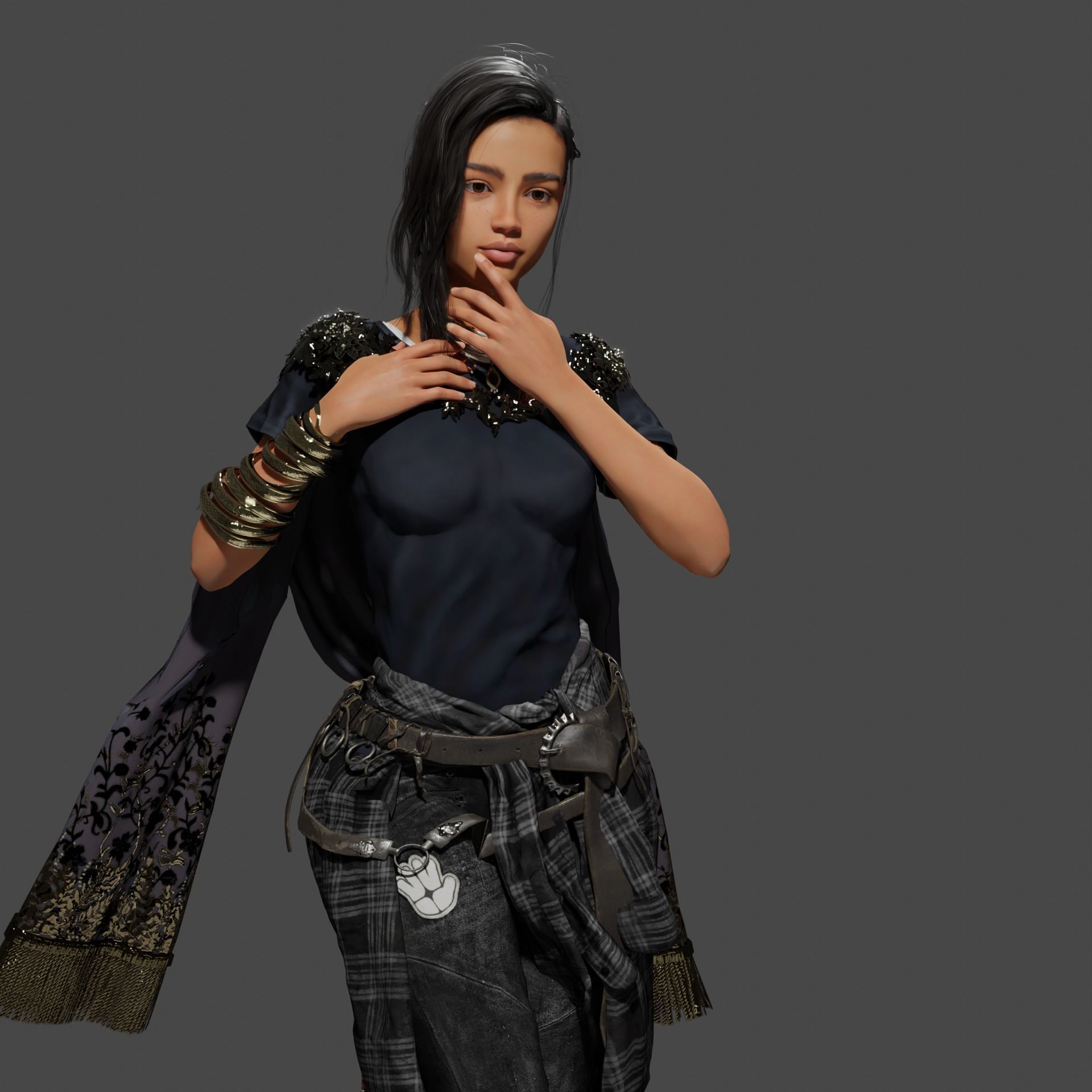 Daizy From Rivels Low-poly 3D model_1