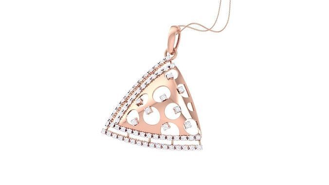 Women Diamond Cocktail Pendant 3dm renders 3D print model