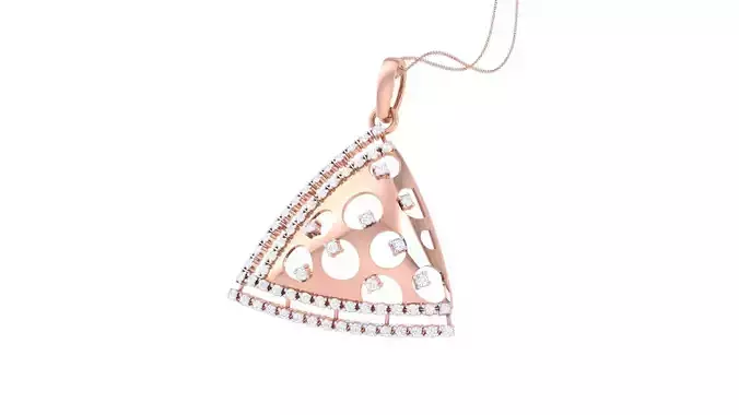 Women Diamond Cocktail Pendant 3dm renders