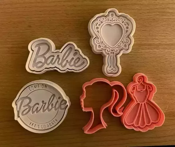 Barbie cookie cutters