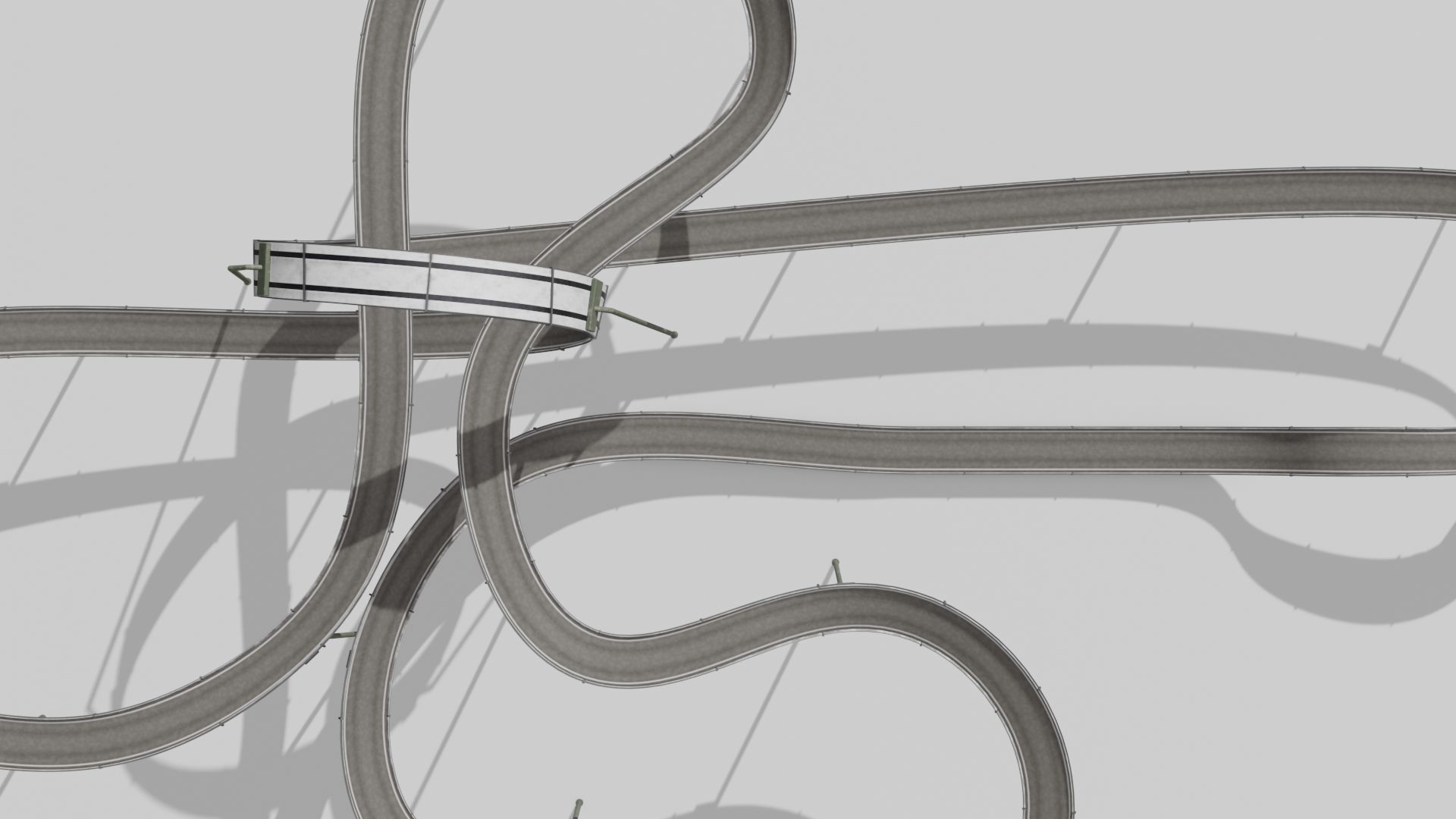 Acrobatic Track Low-poly 3D model_10