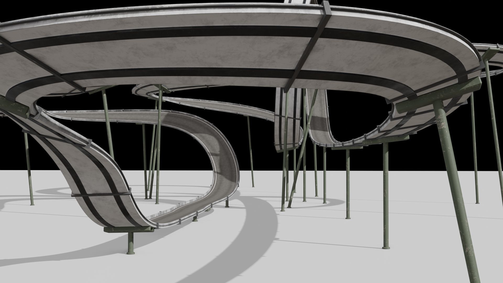 Acrobatic Track Low-poly 3D model_11