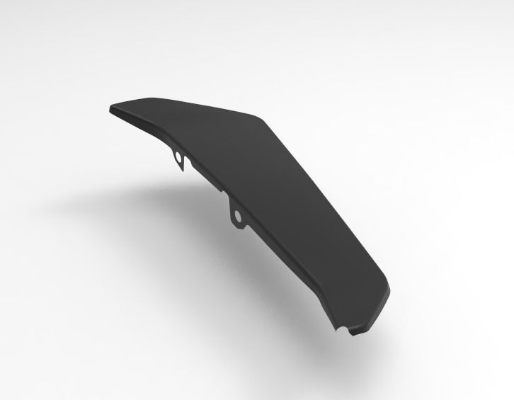 RADIATOR GUARD MT09 2020 PROTEZIONE RADIATORE LATERALE COVER 3D model_2