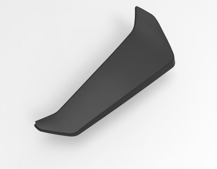 RADIATOR GUARD MT09 2020 PROTEZIONE RADIATORE LATERALE COVER 3D model_3