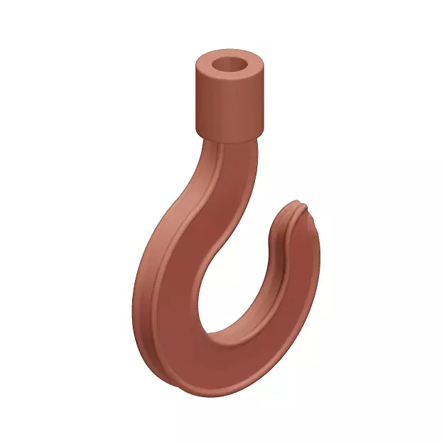 Plastic Crane Hook 3D model_0