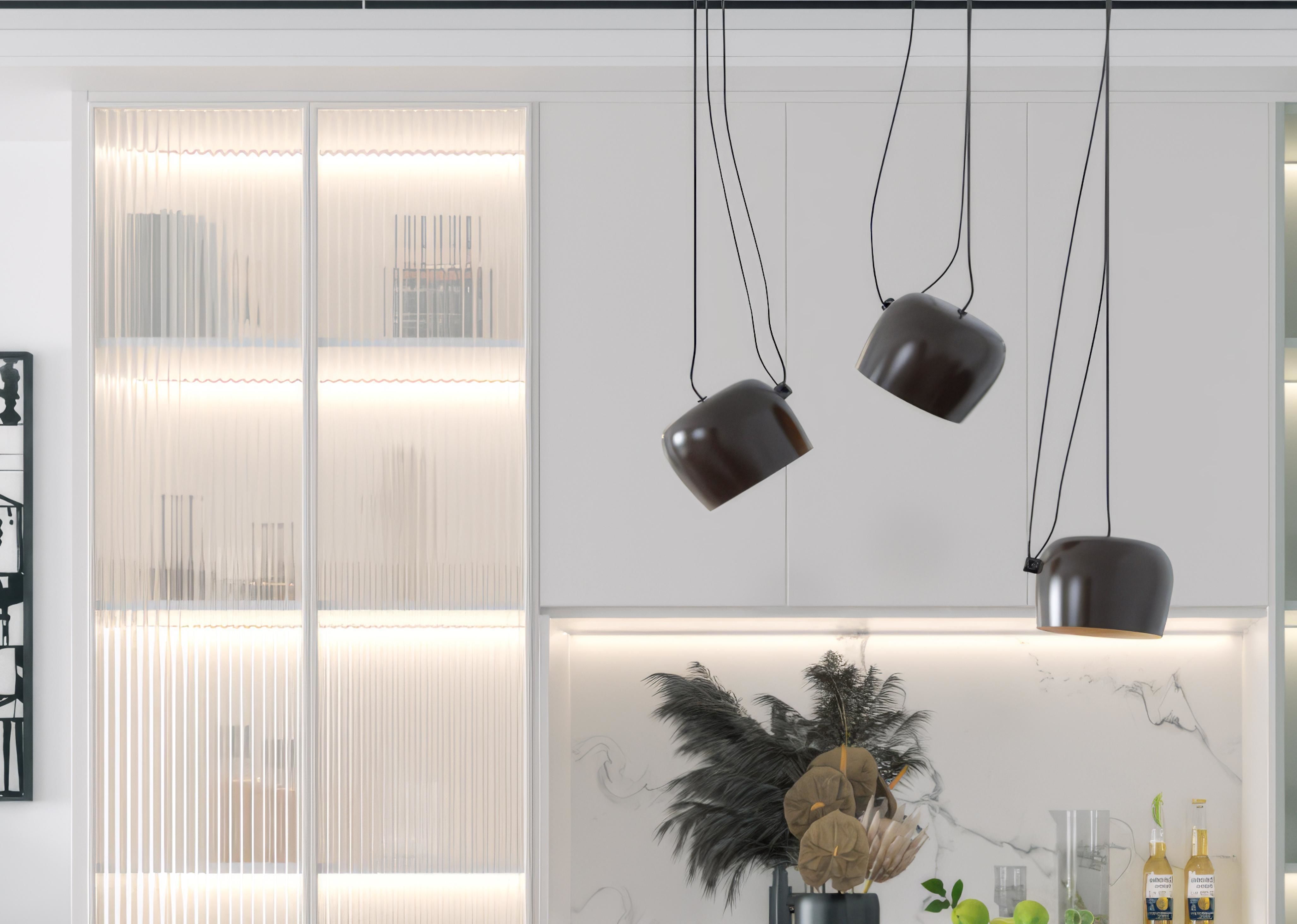 table and combination Modern chair 3D model_1