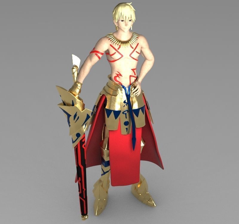 Gilgamesh Fate 3D model 3D printable | CGTrader