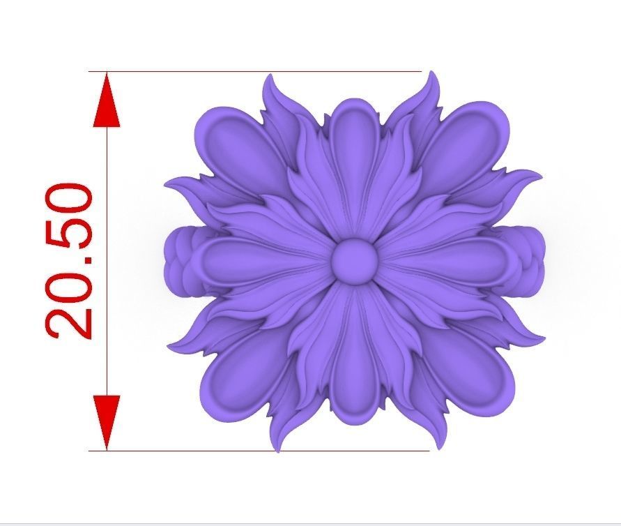 Leaf Patterns Sheet flower Engagement Ring 2 3D print model_26