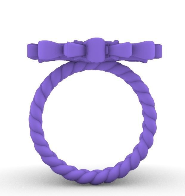 Leaf Patterns Sheet flower Engagement Ring 2 3D print model_25