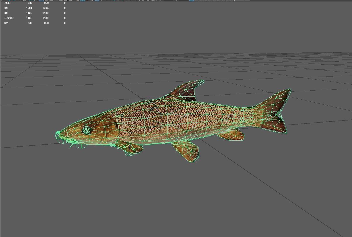 Barbel Low-poly 3D model_6