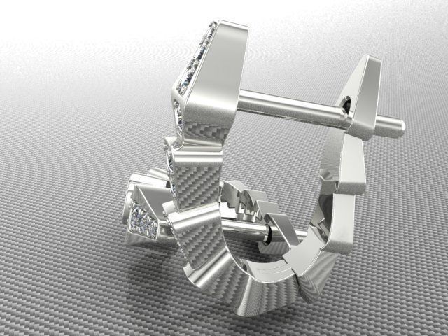 Earrings 3D print model_2