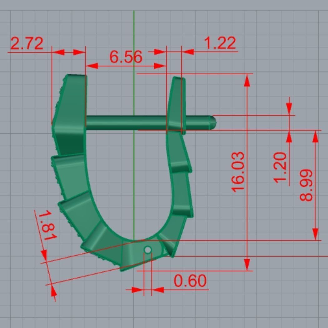 Earrings 3D print model_4