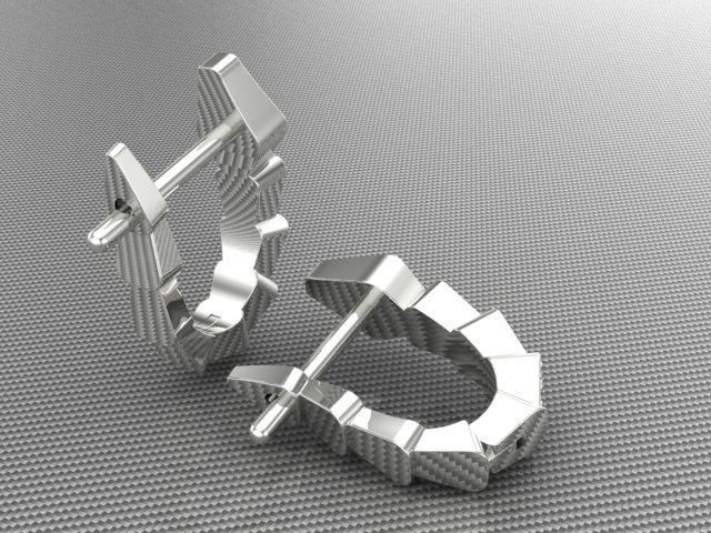 Earrings 3D print model_3