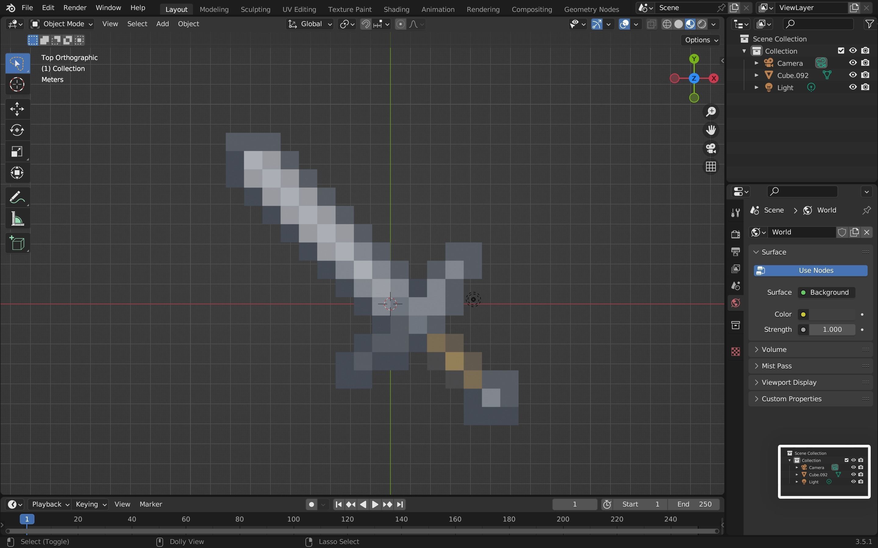 Minecraft stone sword Free low-poly 3D model_21