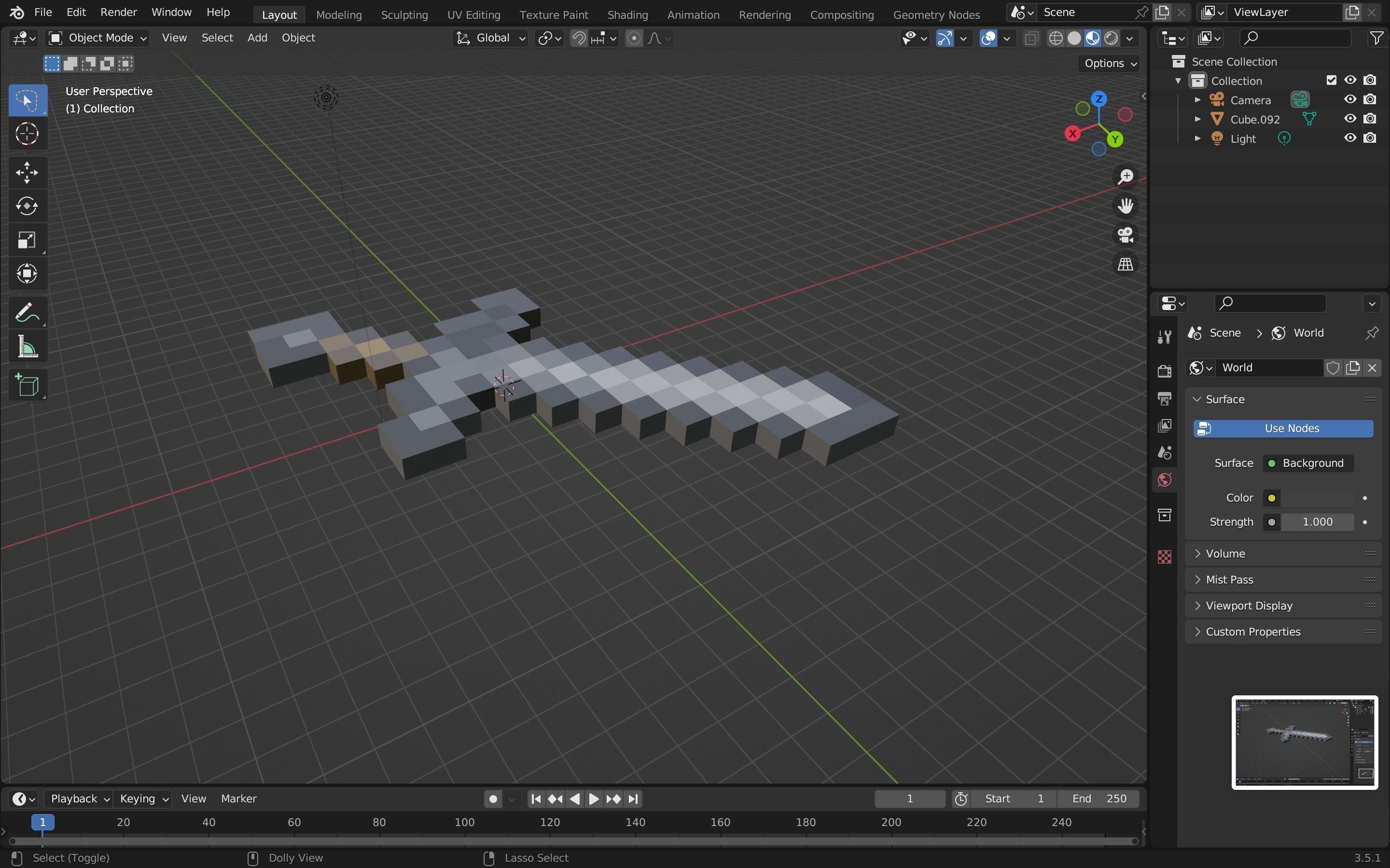 Minecraft stone sword Free low-poly 3D model_17