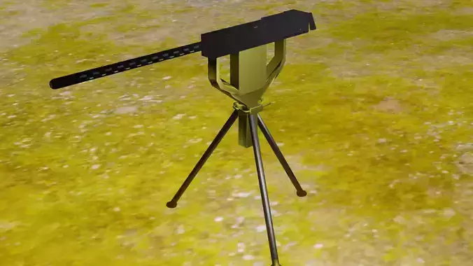 MITRAILLEUR ARME Free 3D model