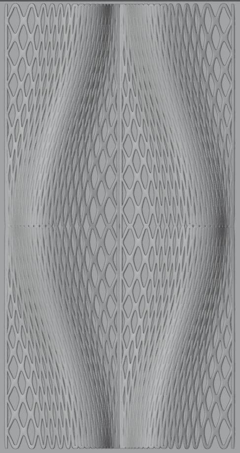Woven wall panel decoration 3D print model_3