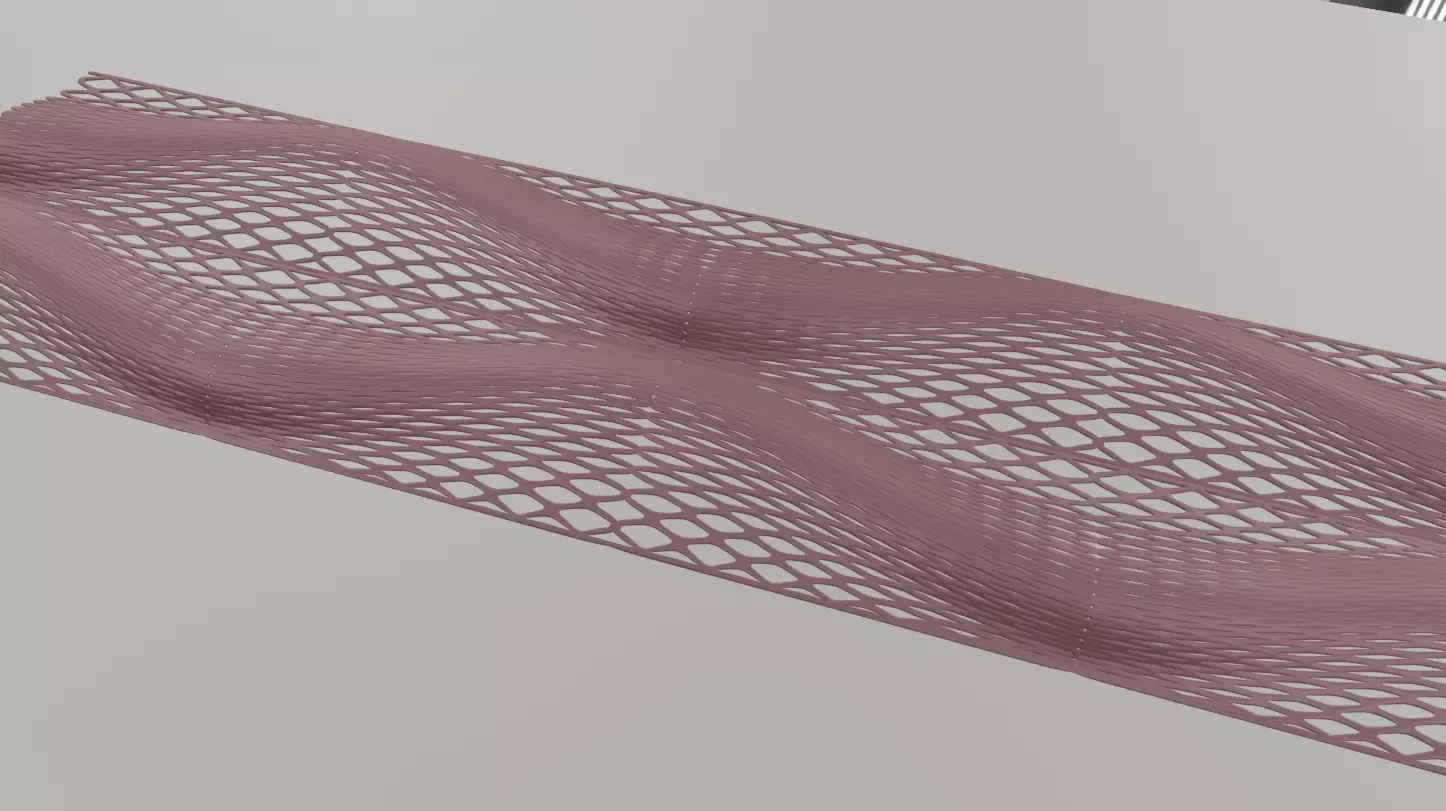 Woven wall panel decoration 3D print model_0