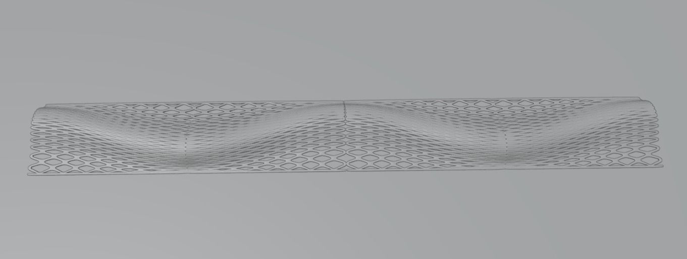 Woven wall panel decoration 3D print model_4