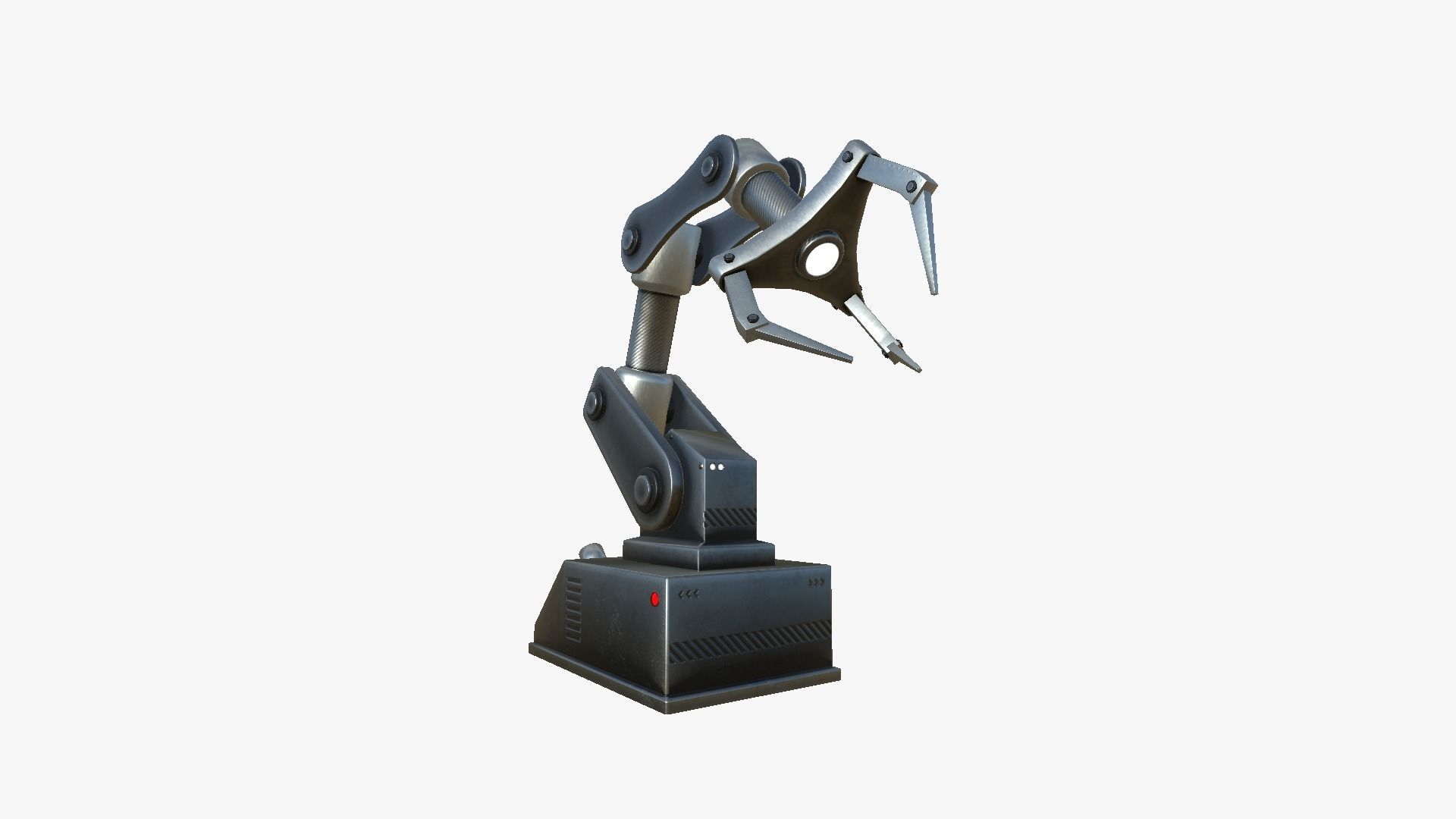 Robotic Hand A01 Dark Steel - Machinery Industrial Design Low-poly 3D model_2
