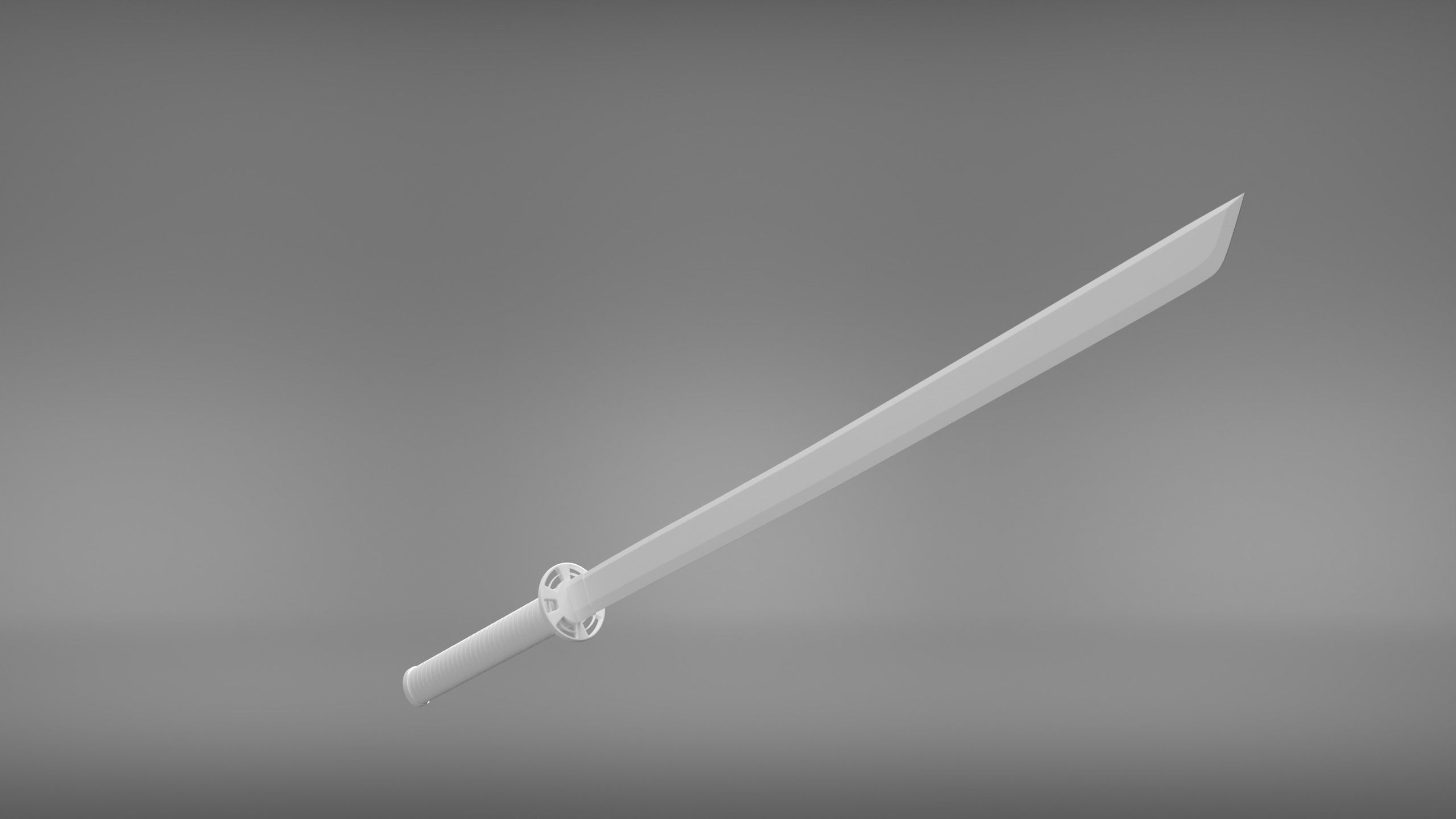 Weapon Katana Sword Blade 3D model_4