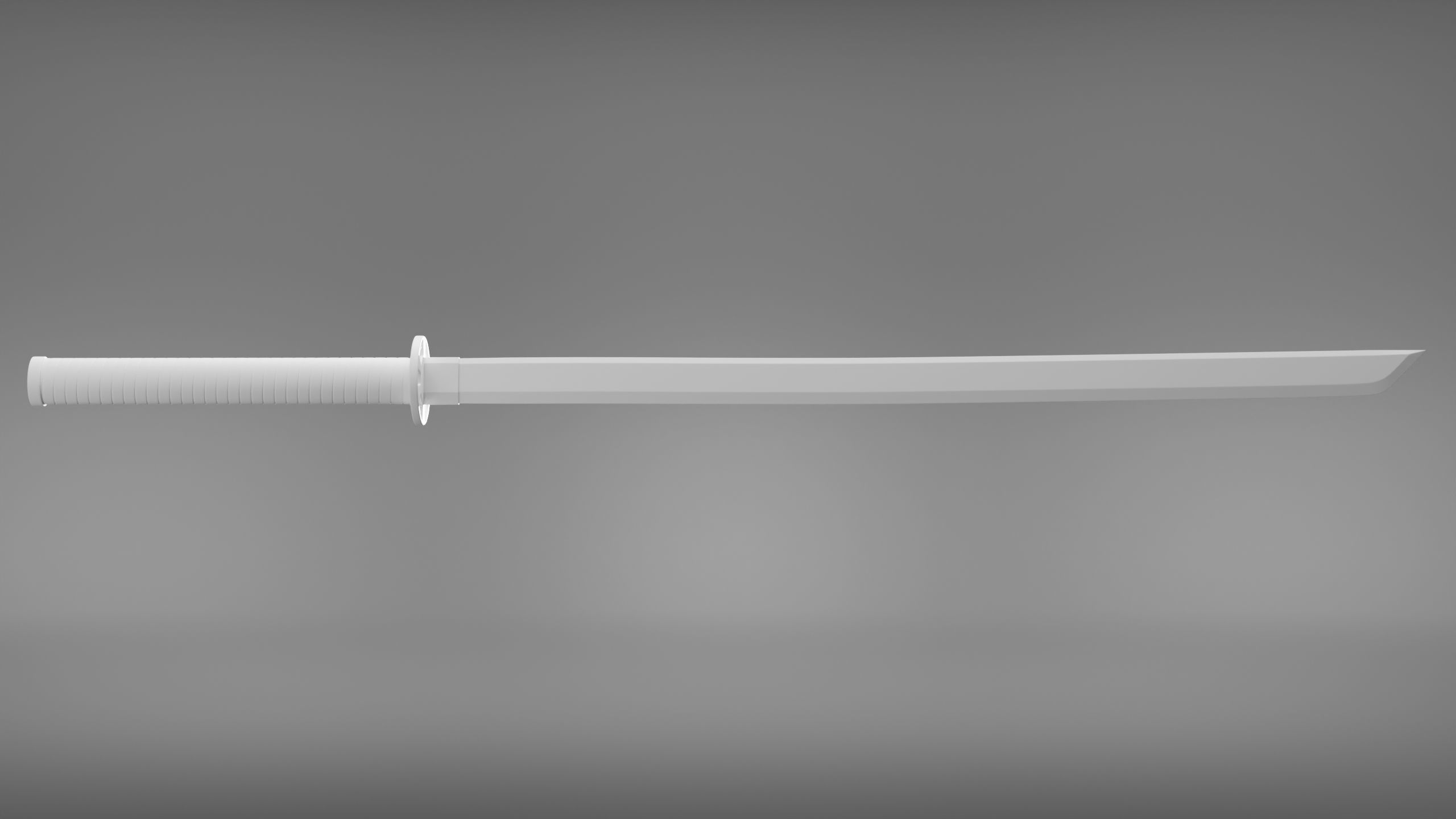 Weapon Katana Sword Blade 3D model_2