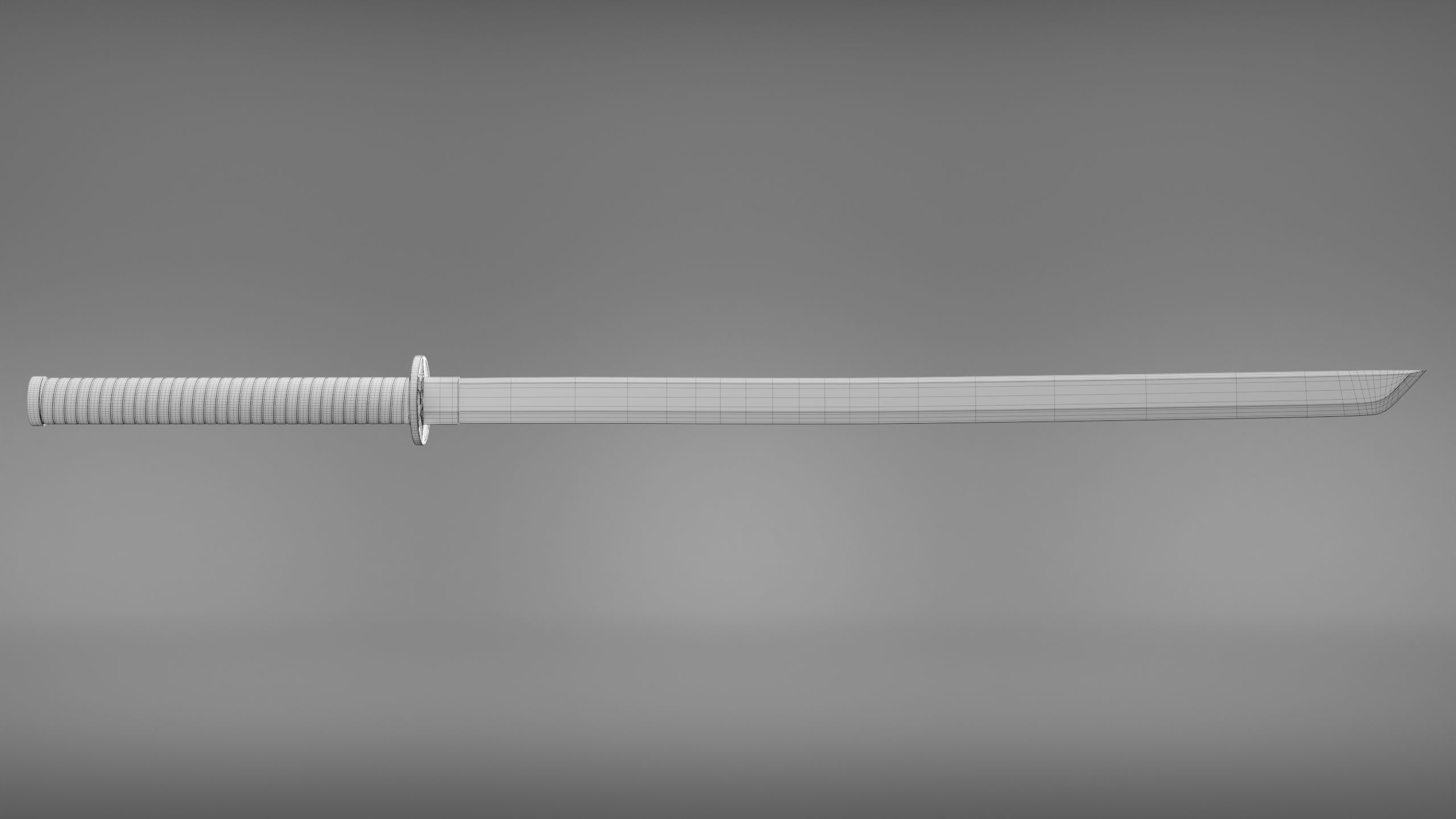 Weapon Katana Sword Blade 3D model_5