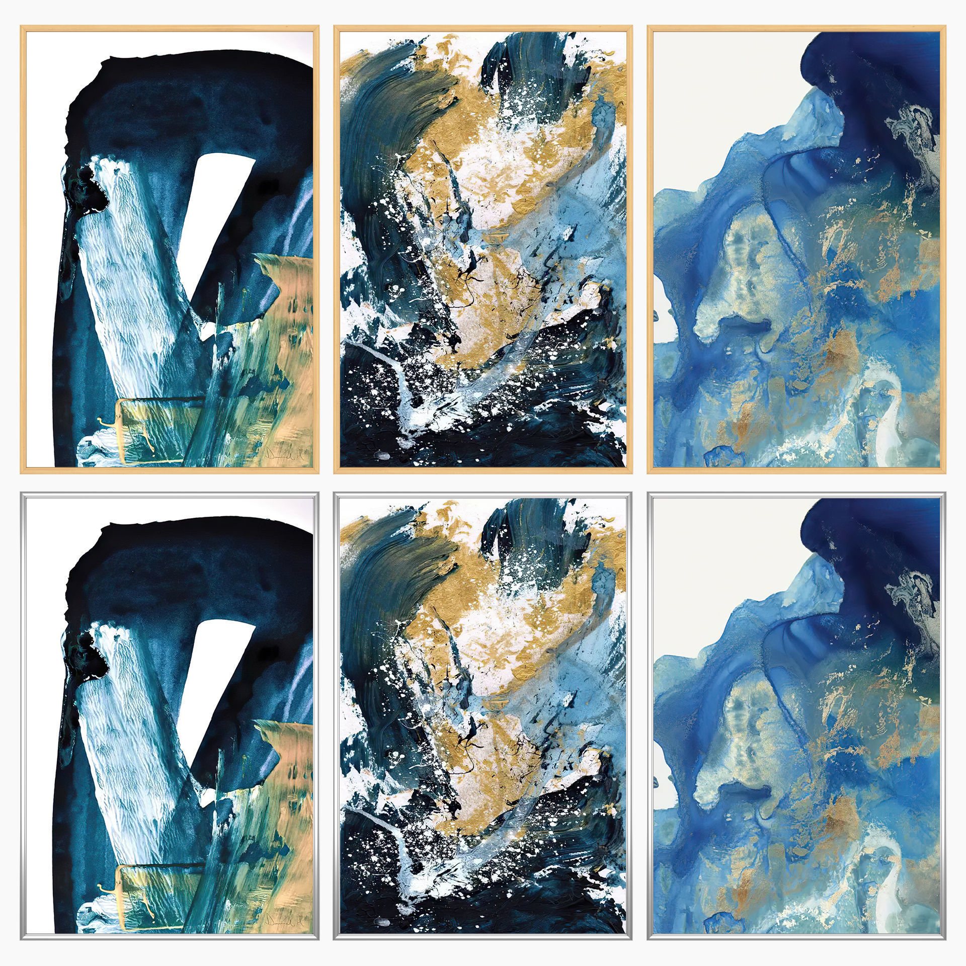 Wall Art Set 4146 3D model_2